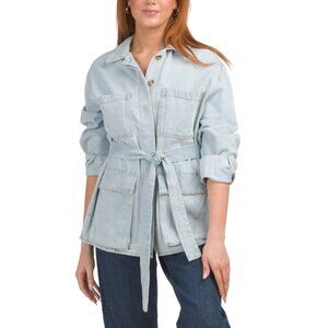 VELVET HEART Blue Vixen Long Sleeve Button Up Denim Jacket